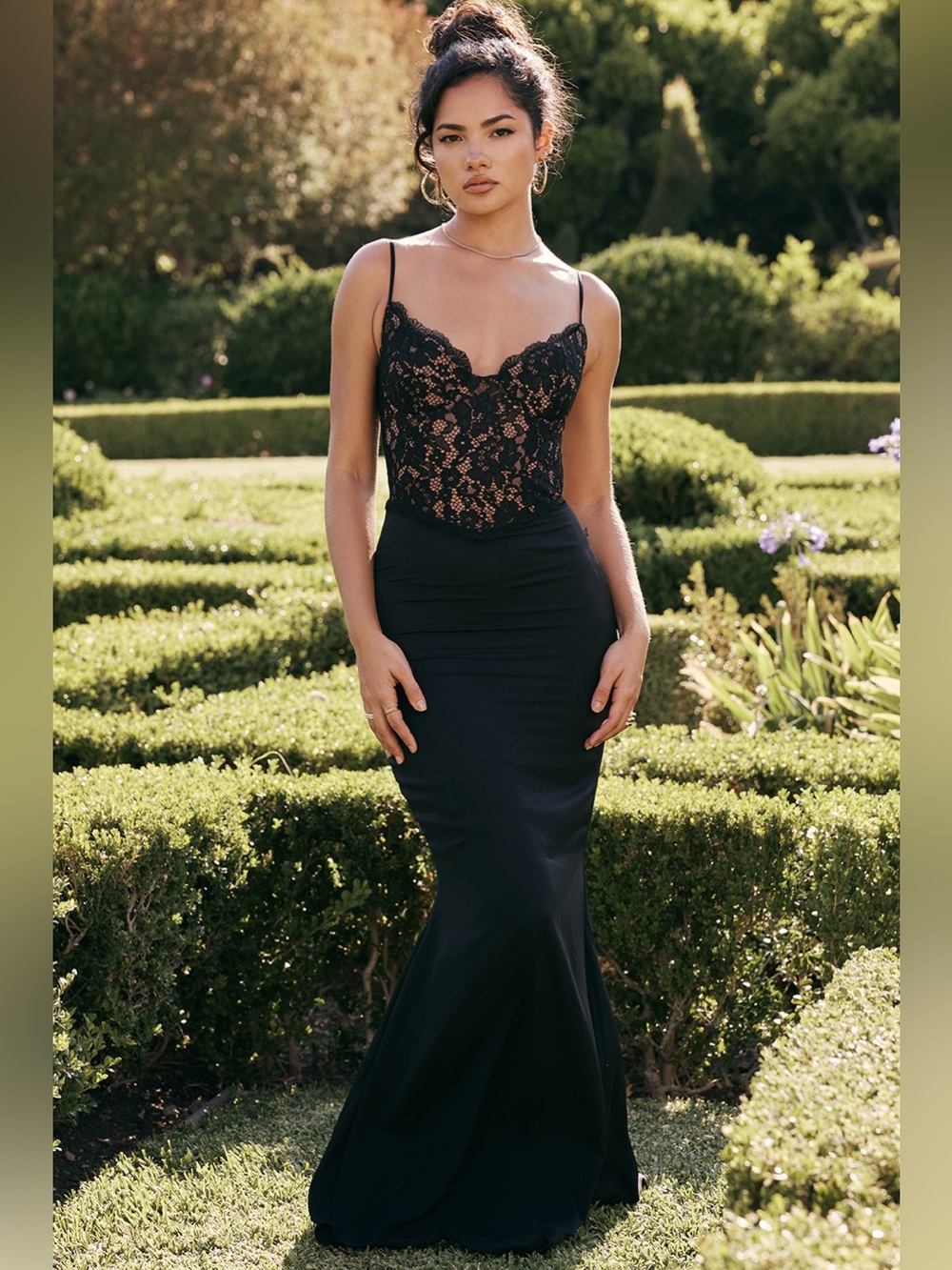 House of CB Cara Dress in Black, Size Small Plus Cup